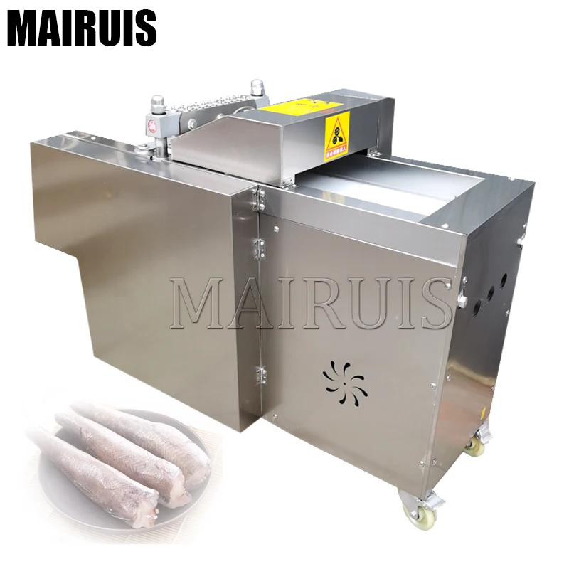 Frozen Pork Steak Fish Chicken Strip Meat Cutting Machine Dicing Meat Blocks Machine