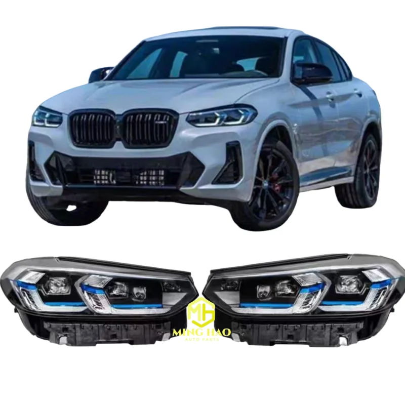 

Car front lighting fixtures - Original equipment las er headlights assembly for BM W X3, X4, G08 Headlights Side lights