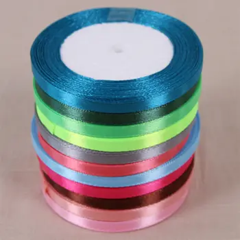 25 yardů/role 6mm saténová stuha DIY ručně vyráběná látka Vánoce Halloween Svatební Party Dárková krabička Květinová dekorační páska dort 10 nejlepší prodej Stuha LV - №9