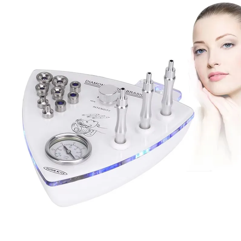 Professional Diamond Microdermabrasion Beauty Machine with Water Spray Facial Dermabrasion Tool Peeling Crystal Device for Salon