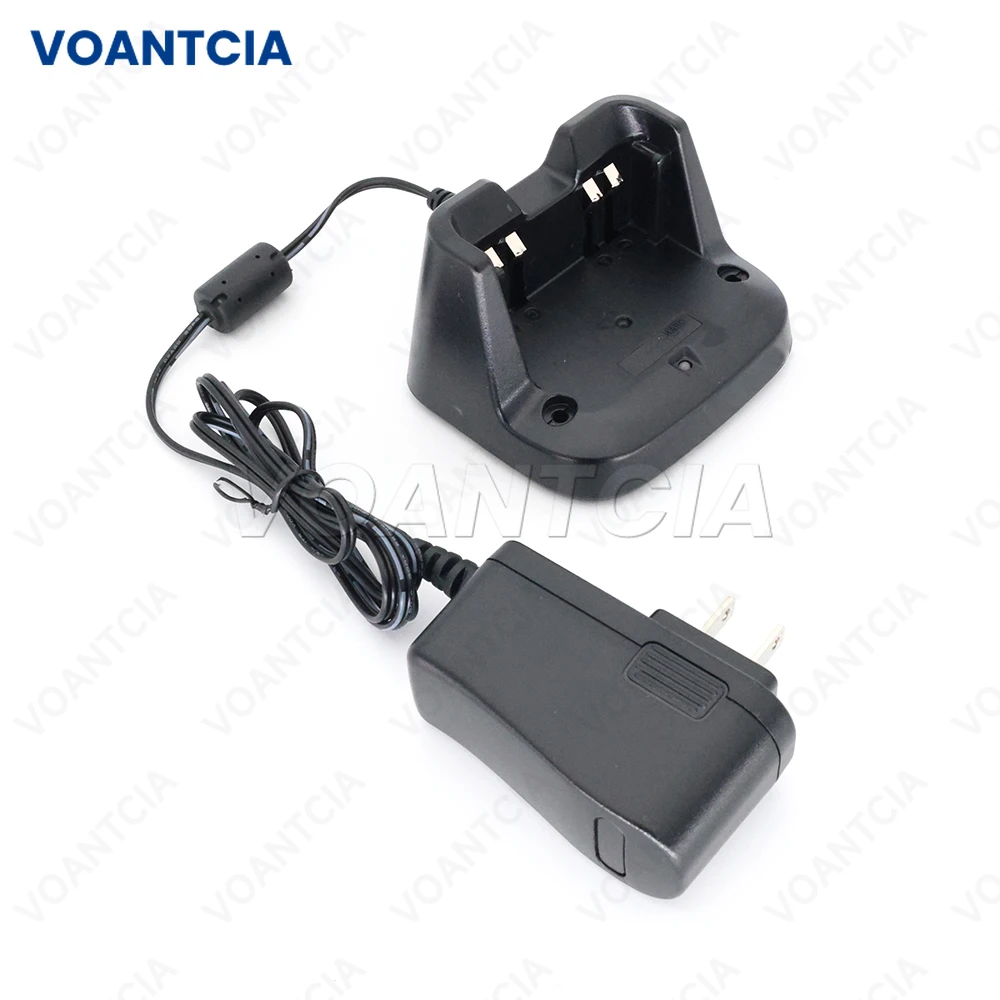 

Dock Charger Base AC Power Plug Adapter for ICOM IC-V86 IC-U86 two way radio for BP-298 BP298 Battery BC-240