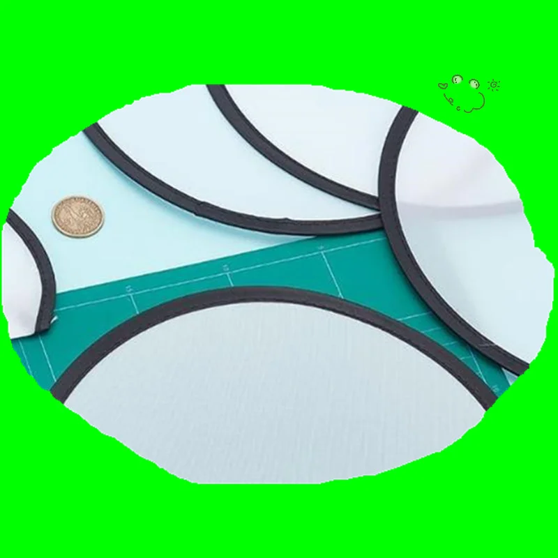 

Складной вентилятор Простой круглый портативный круглый ручной женский складной пустой ручной вентилятор