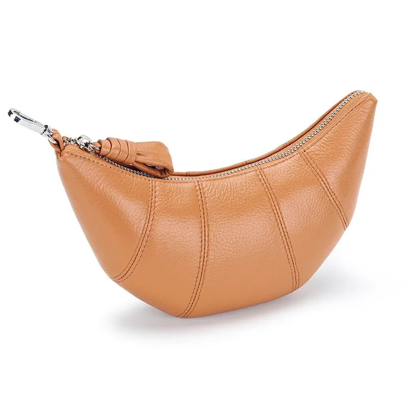 

New Women's Mobile Phone Bag Large Capacity Zero Wallet Ladies Crossbody Bag Fashion Cowhide Leather Horn Bag for Women