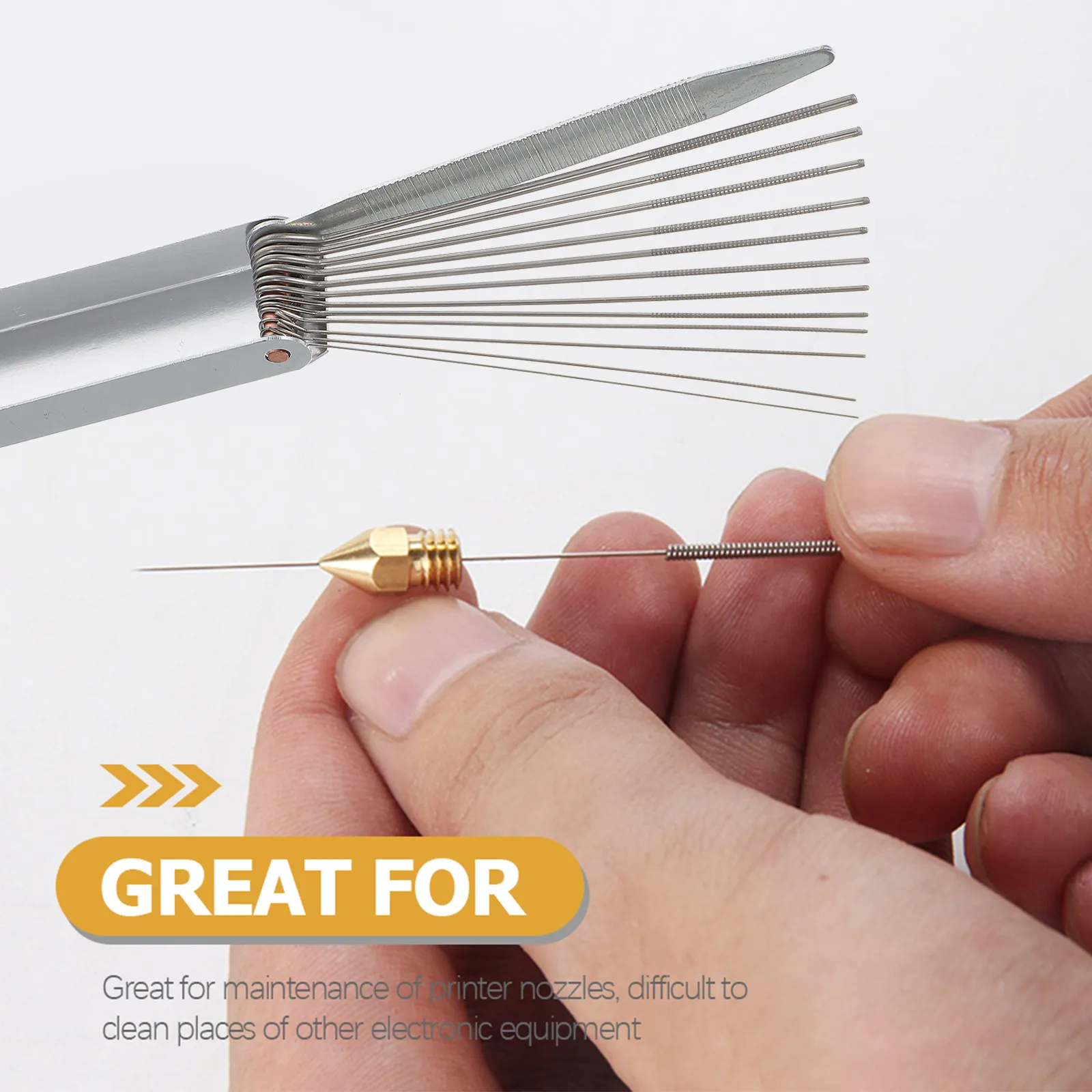 

Набор из 4 очистителей для сопел горелок, из нержавеющей стали, для тяжелых условий эксплуатации, для очистки сопел сварочных горелок и карбюраторов