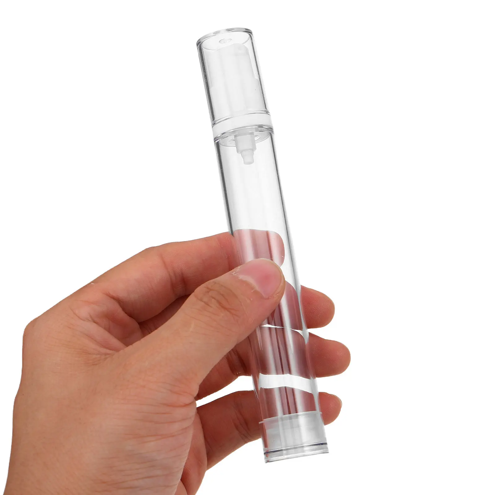 

20Pcs 15Ml Travel Size Vacuum Dispenser Bottles Clear Portable Skincare Containers for Lotion Serum Foundation Cream Refillable