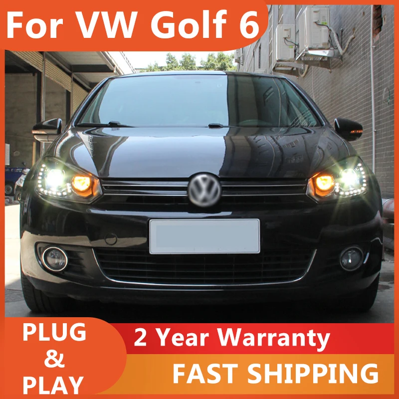 

Автомобильные аксессуары для фар VW Golf 6 Golf MK6: линзы проектора, дневные ходовые огни (DRL), указатели поворота, ближний и дальний свет
