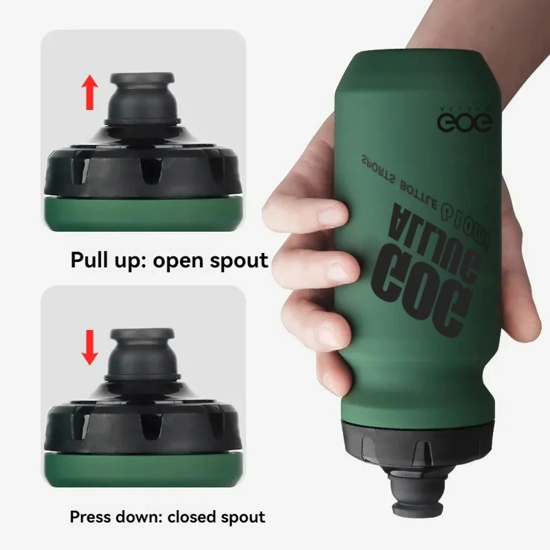 Outdoor Cycling Gym Water Bottle PP5 Sports Soft Water Cup with 600ml Capacity Air Valve Mouth for Travel Cross-Border Sports
