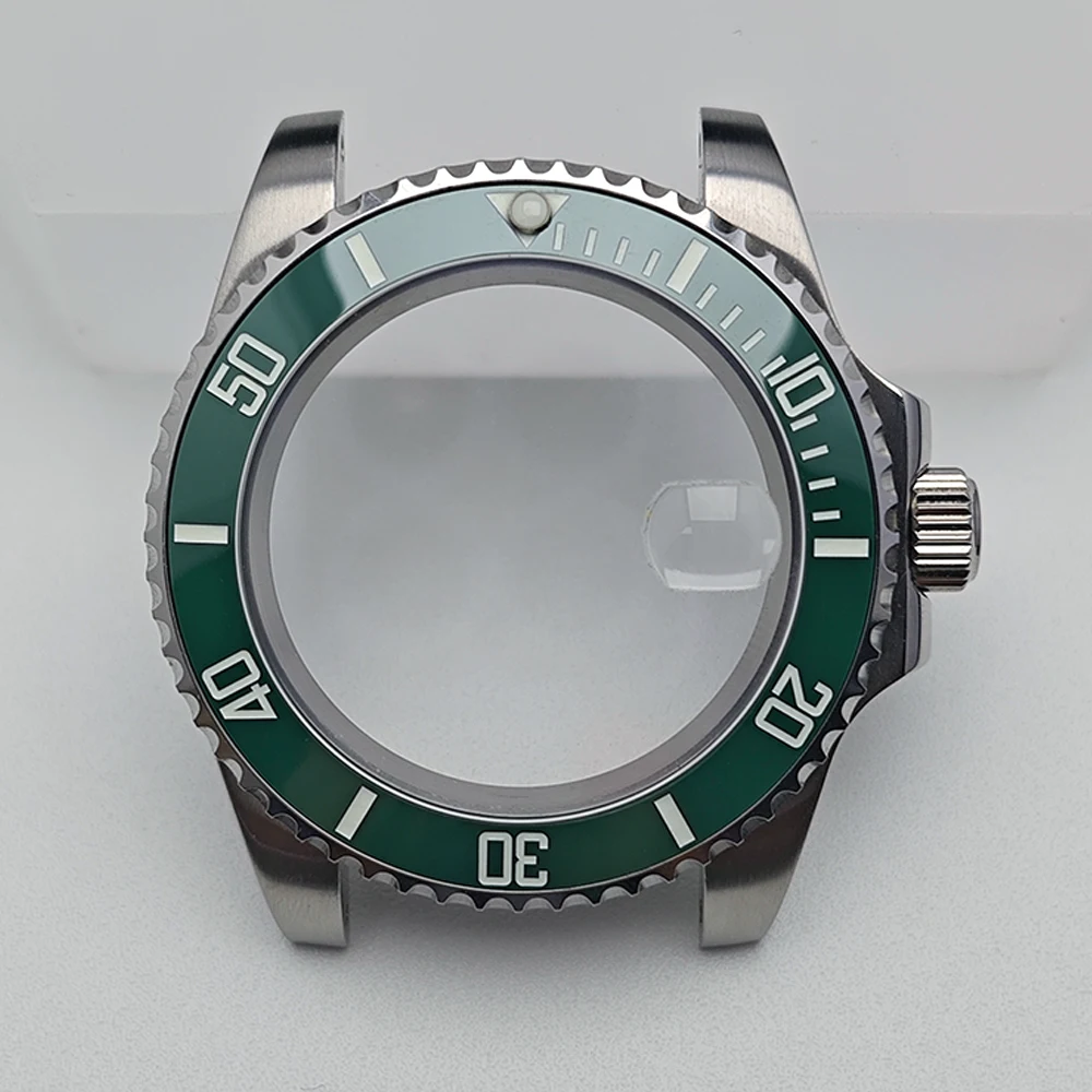 

NH35 Case 40.5mm Watch Case Men's Silvery Full-body mirror Fits NH34 NH35 NH38 Movement And 28.5 Dial Sapphire Glass Watch Box