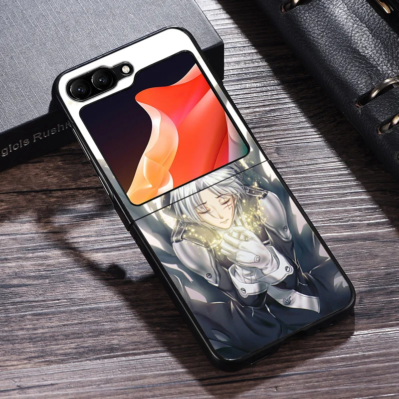 Phone Case For Samsung Z Flip 6 5 4 3 Galaxy ZFlip6 5G Flip5 Flip4 Tokyo Ghoul D. GRAY-MAN Black Hard Camera Protective Cove