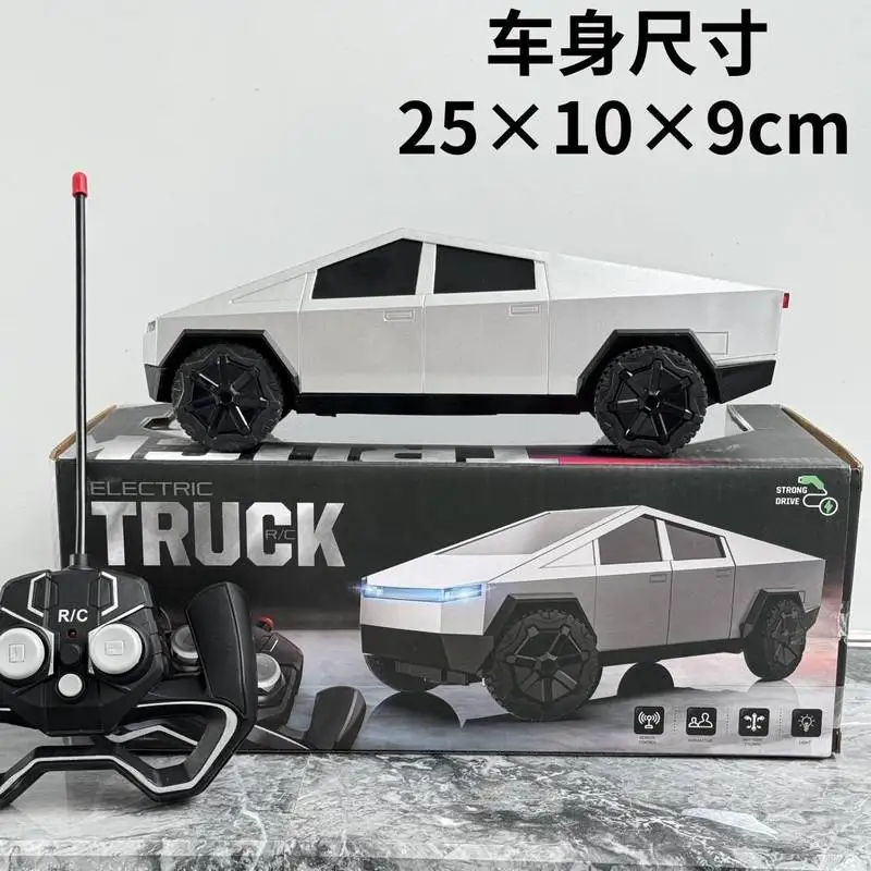 2025 عجلات ساخنة Rc Cybertruck محطة الطرق الوعرة عربة Rc سيارة محاكاة شاحنة صغيرة نموذج الاطفال لعب الصبي لعبة هدية