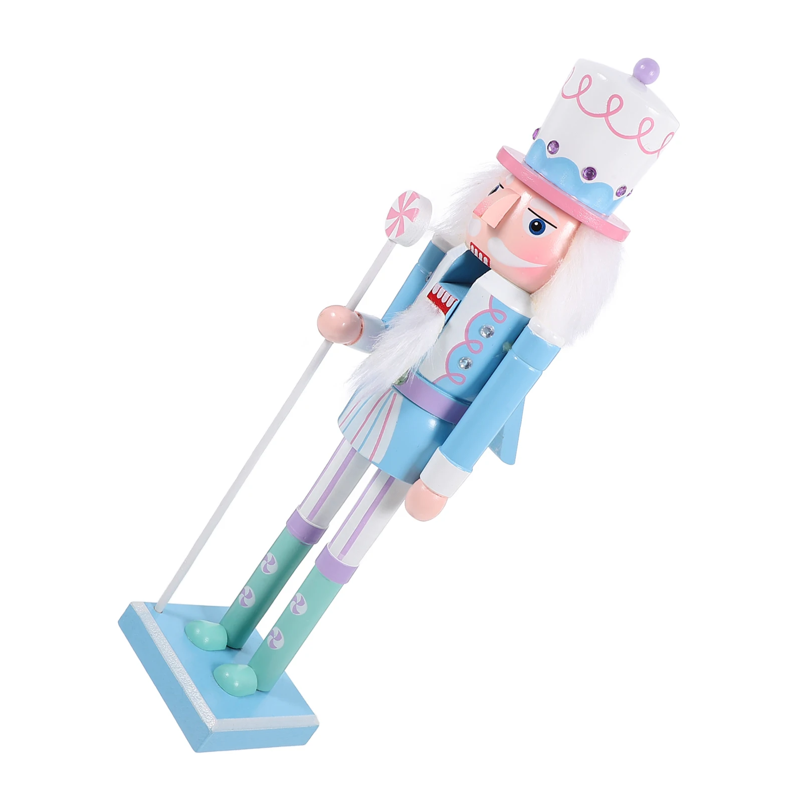 

Christmas Desktop Nutcracker Wooden Decoration Precision Craft Xmas Table Ornament Holiday Nutcracker Xmas Decoration