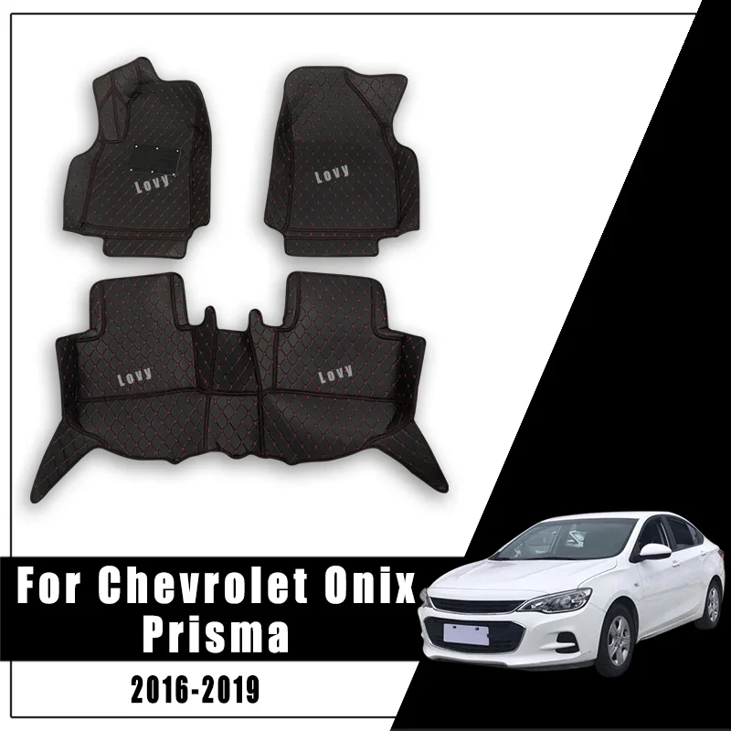 

For Chevrolet Onix Prisma 2019 2018 2017 2016 Car Floor Mats Auto Carpets Interior Accessories Custom Parts Foot Pad Rugs Cover
