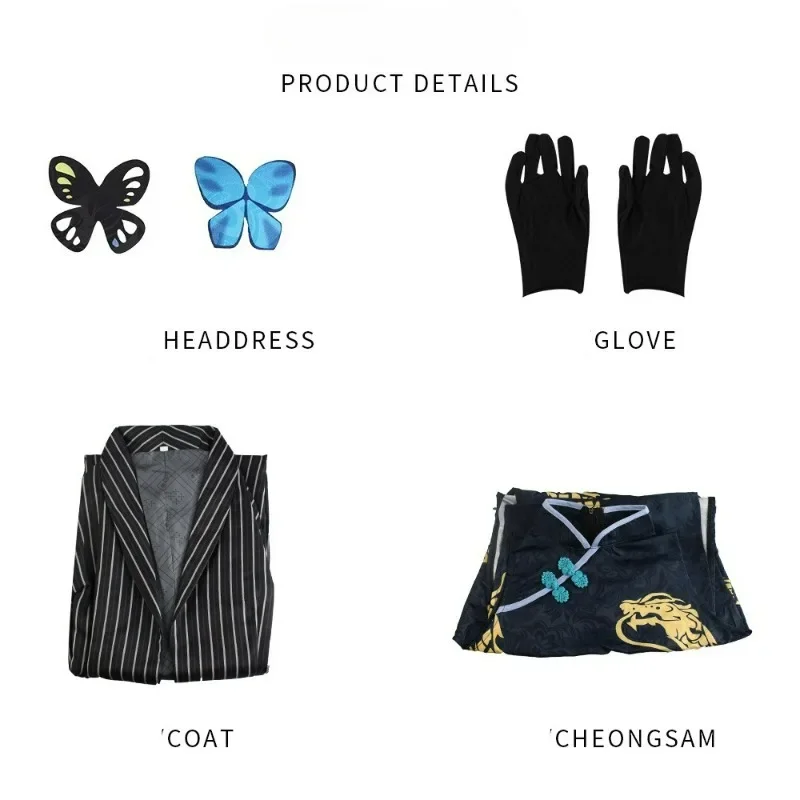 New Anime Game Blue Archive Cosplay Kisaki Costume Qipao Cheongsam Wigs Lolita Headwear Suit Full Set Halloween Party Cosplay