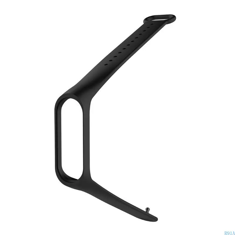 R91A Quick Release Watch Support Accessories Silicone Bristand Bracelet для Mi Band 3 4 мягкие ремни