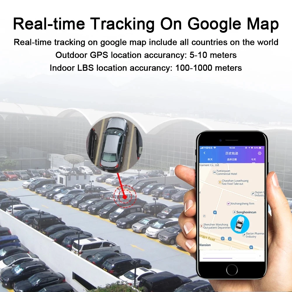 TKSTAR TK915 GPS Tracker for CarVehicle Tracker 90 Days Standby Waterproof Magnetic GPS Locator  Geofence Cars Tool