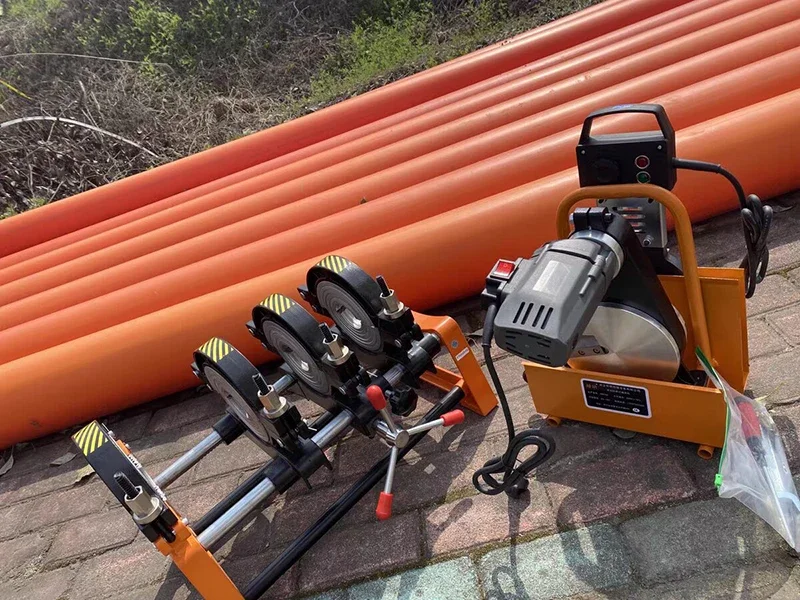 PE pipe Butt Welding machine PE/PP/PPR/PVD/MPP Butt Welder Manual Four ring Hot melt Pipes Welding machine 50-200mm