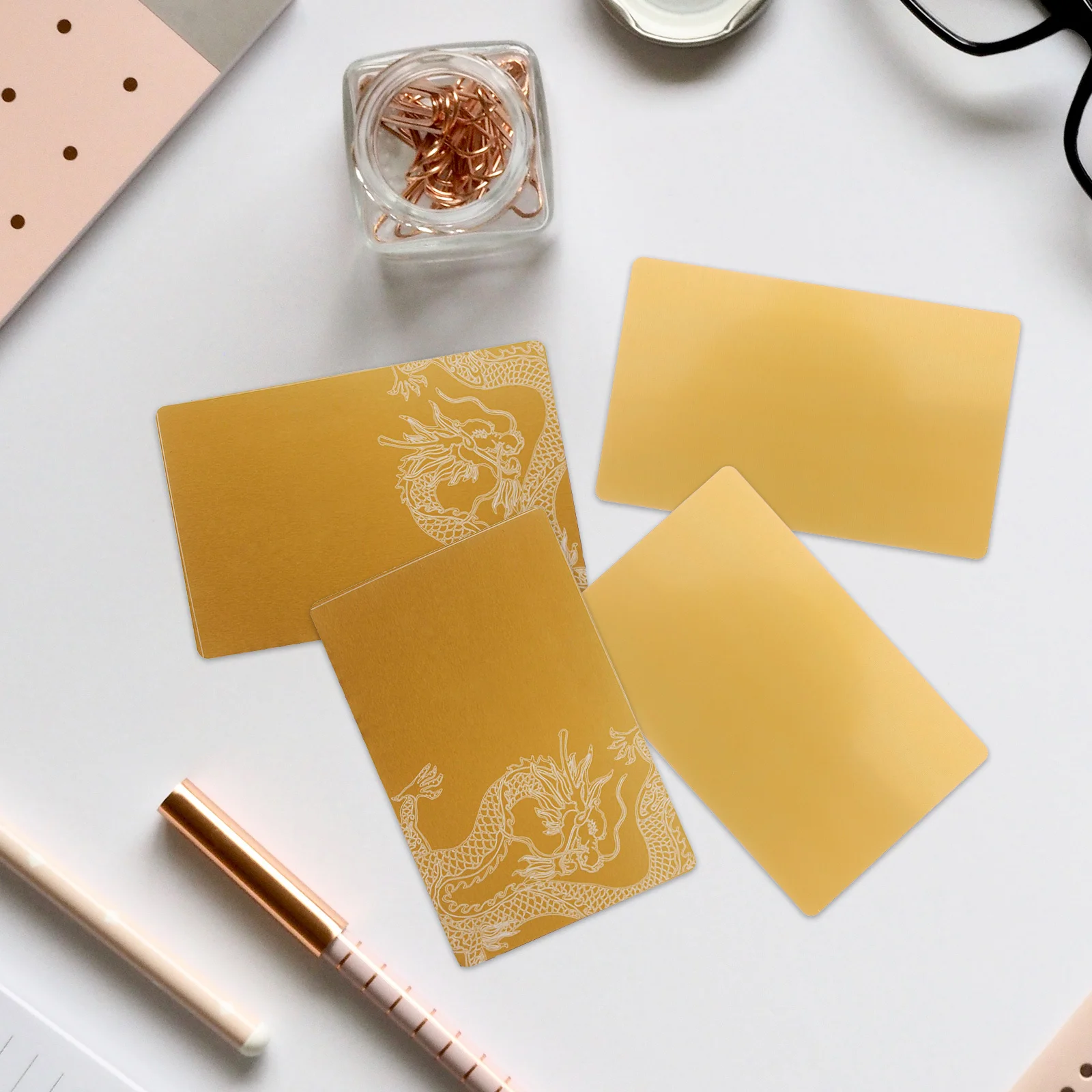 

50Pcs Blank Metal Business Cards Aluminum Sublimation Blanks DIY Metal Cards Engraving Business Card Blanks Name Card