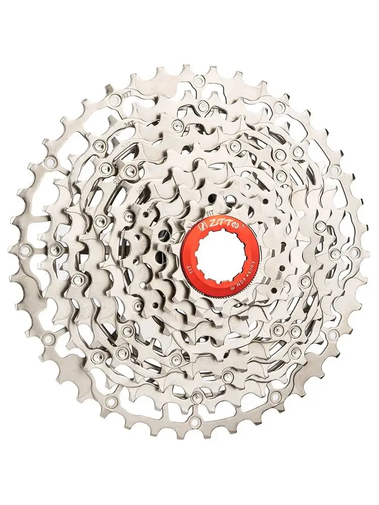 AliExpress ZTTO UltraLight MTB 9 Speed Hollow Cassette Bike 9S 11-40T 11-42T HG Structure Sprocket k7 High Carbon steel Bicycle Freewheel