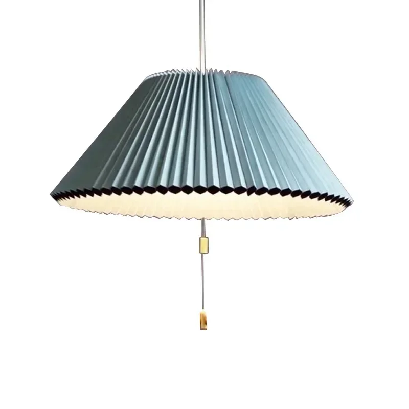 Art Design Pleated Deformed Fabric Umbrella Chandeliers Home Decor LED Lighting Lamp For Bedroom Living Dining Room Fix