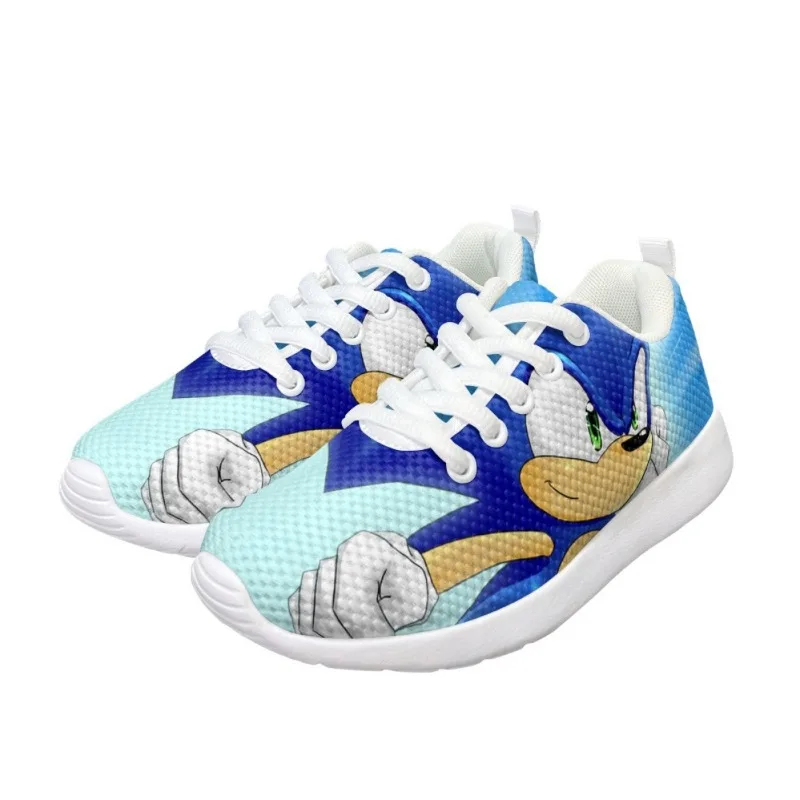 Sonic The Hedgehog Kids Sneakers Anime Cosplay antypoślizgowe miękkie podeszwa malucha buty dziecięce dla chłopców dziewczynka oddychające buty do