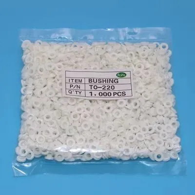 1000pcs TO-220 insulation tablets circle M3 transistor pads Bushing TO-247 Plastic Insulation Washer TO-3