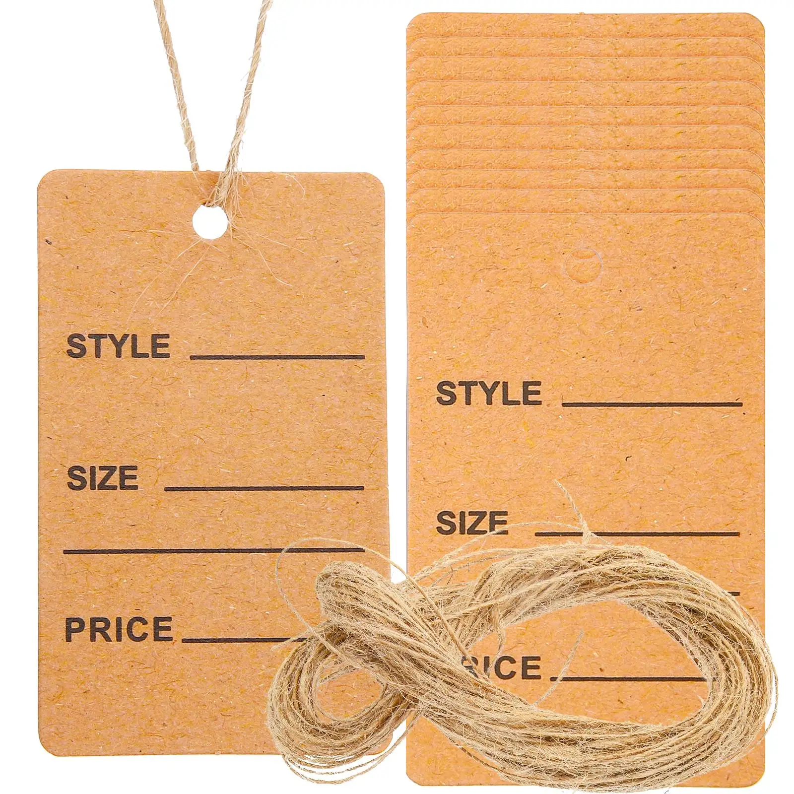 

200 Pcs Writable Tag Clothing Tags for Pricing Labels Paper Handmade Retail Clothes
