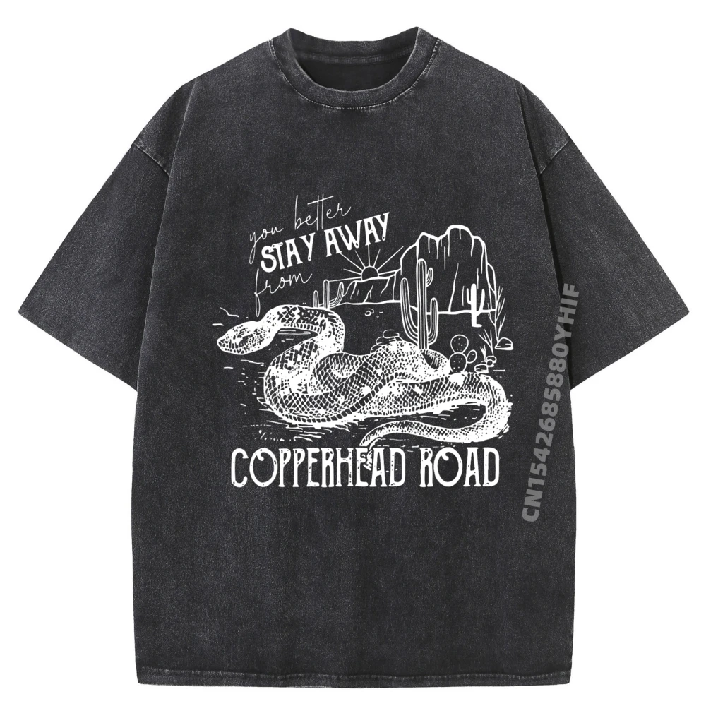 

Мужские топы Stay Away From Copperhead Road, черная футболка с рисунком, молодежная мужская винтажная потертая футболка Camisas De Hombre