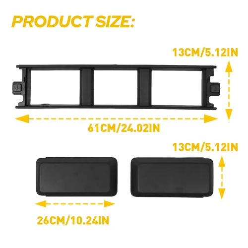 Imagen 2 del producto JL3Z17E810AB para Ford F150 F-150 2018-2020 reemplazar el conductor delantero izquierdo y el lado derecho del pasajero parachoques protector tapa insertos cubierta