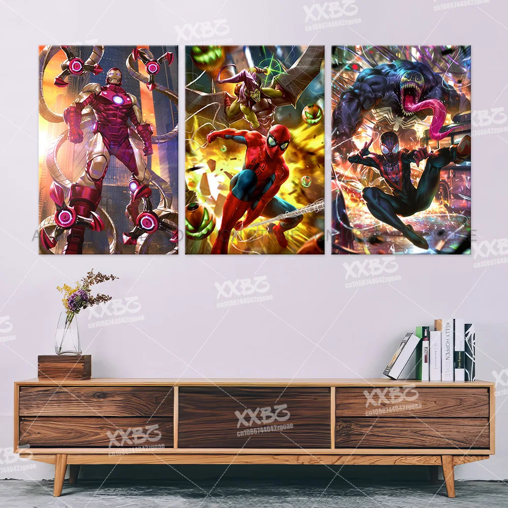 Marvel Decorative Paintings Spider Man Home Decor Storm No Framework Prints Art Canvas Thor Wall Poster Venom Pictures For Room