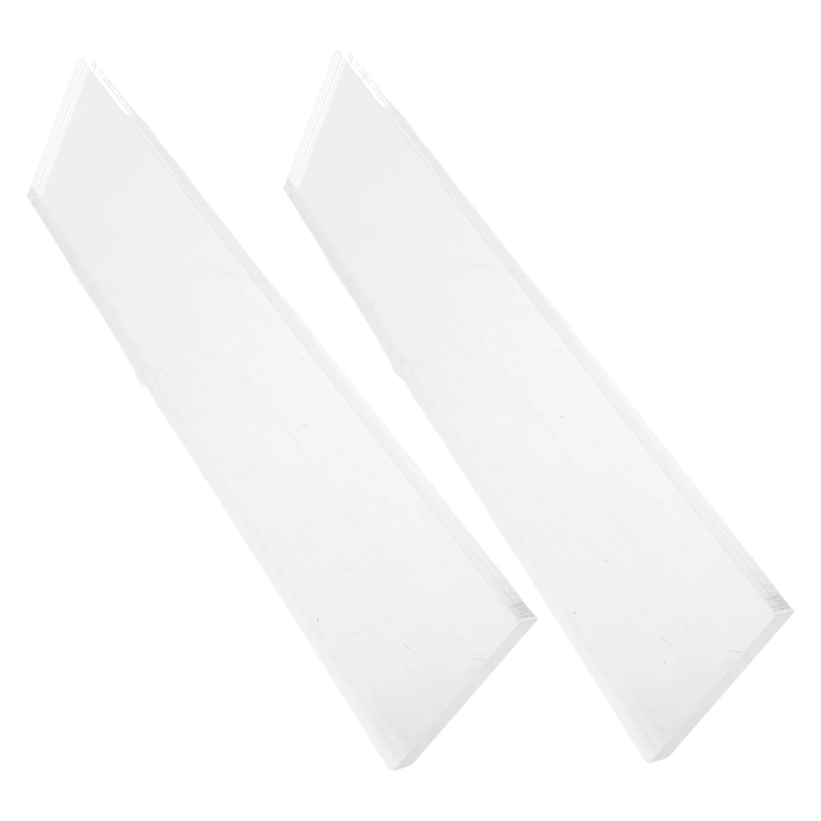 

2Pcs Clear Acrylic Medicine Cabinet Replacement Shelf Floating Shelves Bathroom Kitchen Bedroom Storage Organizer