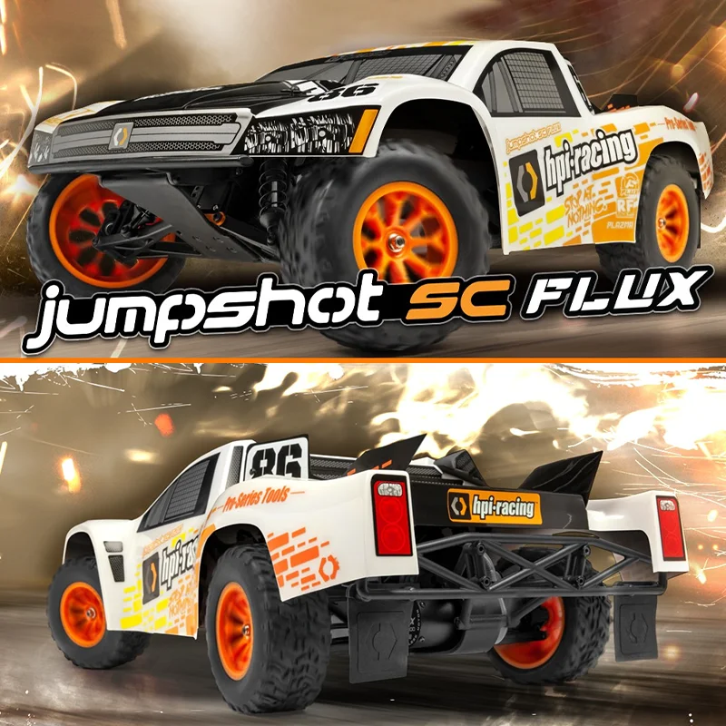 

Hpi Jumpshot Sc Flux 1/10 Short Card 160031 Rc Model Remote Control Car Electric Two-Wheel Drive Off-Road Adult Children'S Gift