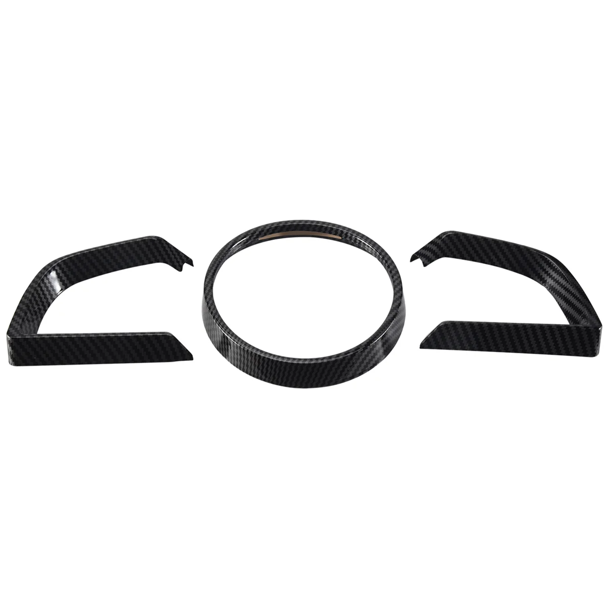 لمازدا 3 Axela 2014-2018 ألياف الكربون لوحة القيادة الداخلية أداة غطاء إطاري الكسوة #3