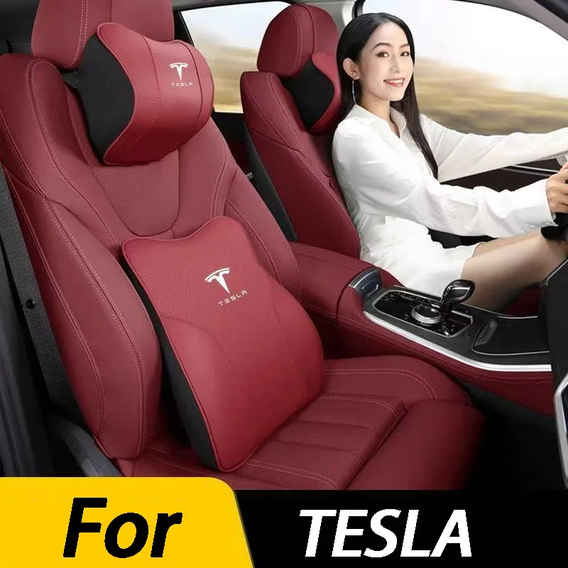 

Car Neck Pillows Both Side Head Pain Relief Filled Fiber Car Pillow For Tesla Model 3 Model S Model X Model Y Roadster SpaceX