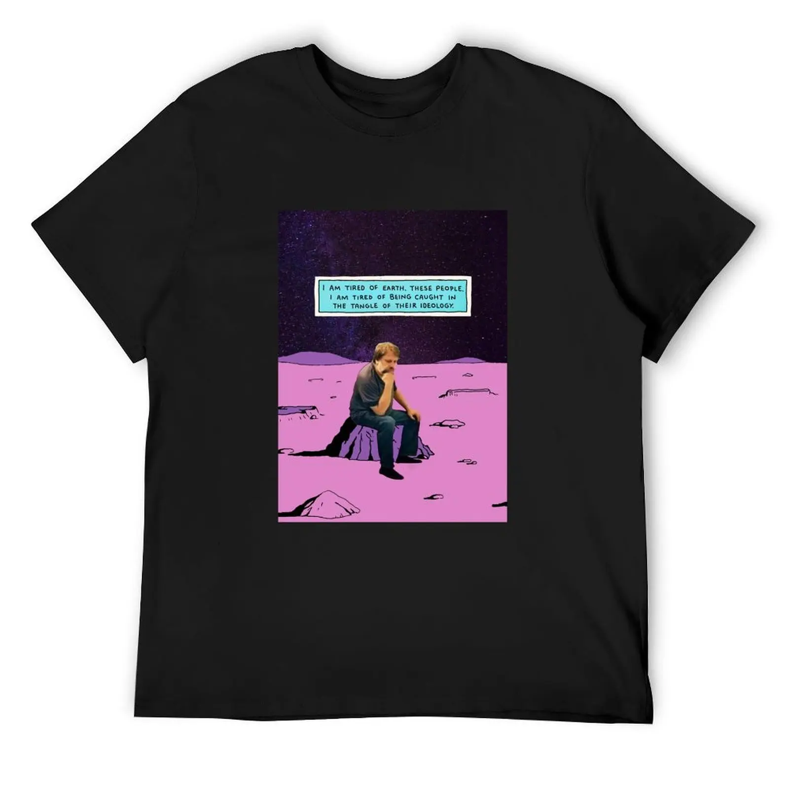 

zizek is tired T-Shirt anime stuff oversized custom shirt mens t shirt