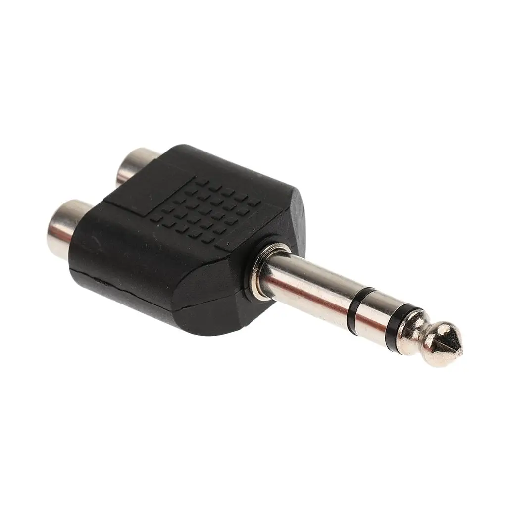 Audio Splitter 6.5mm to Dual RCA Cable Durable Audio Connector for Speaker Amplifier and Music Production