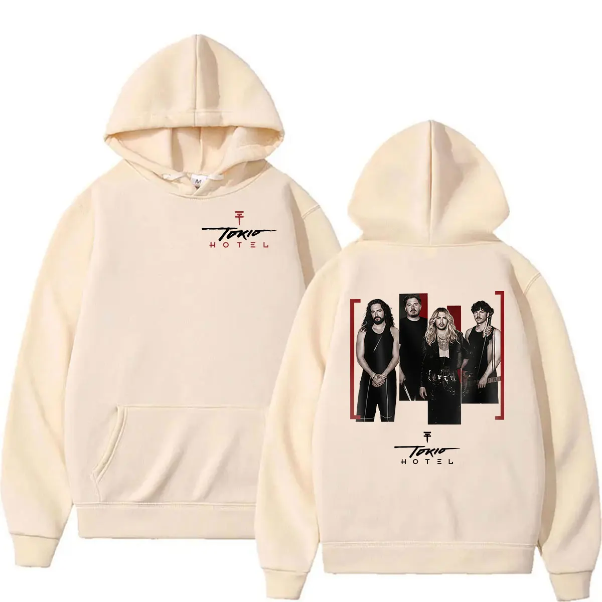 Rockband Tokio Hotel Arena Tour 2026 Hoodie Herren Hip-Hop Punk Kleidung Pullover Sweatshirt Vintage Langarm Mode Hoodies – Detail 6