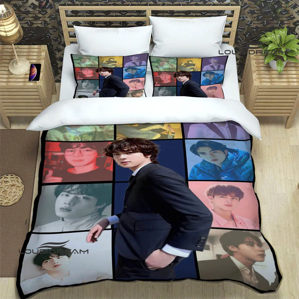 Kpop SUGA Jeon Jung Kook Rap Monster Bedding Sets exquisite bed supplies set duvet cover bed comforter set bedding set luxury