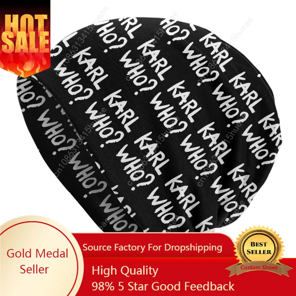 

Karl Who Slogan Beanies Caps For Men Women Unisex Hip Hop Winter Warm Knitting Hat Adult Bonnet Hats