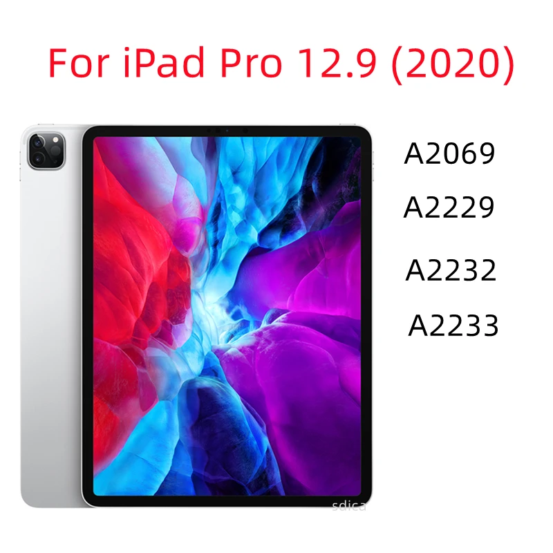 9H Tempered Glass For iPad Pro 12.9 2020 Tablet Screen Protector For A2069 A2229 A2233 A2232 12.9