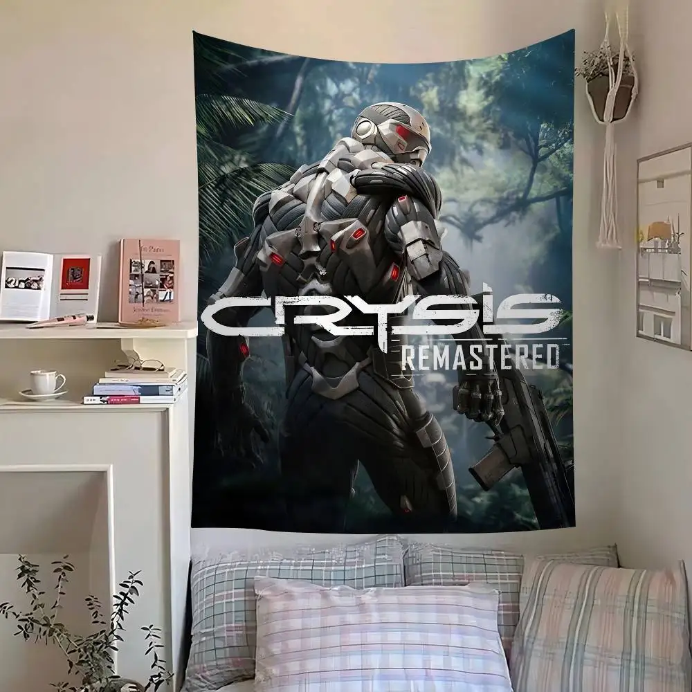 لعبة C-Crysis Art أنيمي نسيج الفن الخيال العلمي غرفة ديكور المنزل جدار ديكور فني #3