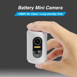 NEW Mini WIFI IP PIR Camera Color Night Vision WIFI Indoor Powerd Solar Panel PIR Motion Built-in Battery Security HD IP Camera