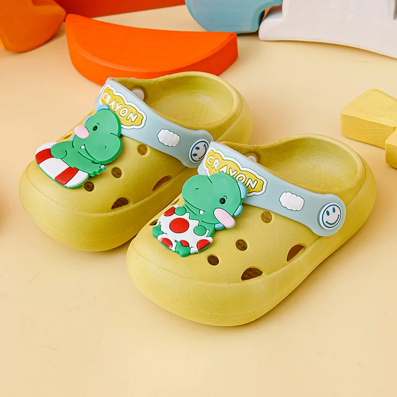 Kids Summer Outdoor Slippers Girl Baby Cartoon Pink Rabbit Antiskid Light Slippers Toddler Boys Cute Animal Sandals 1-3Years Old