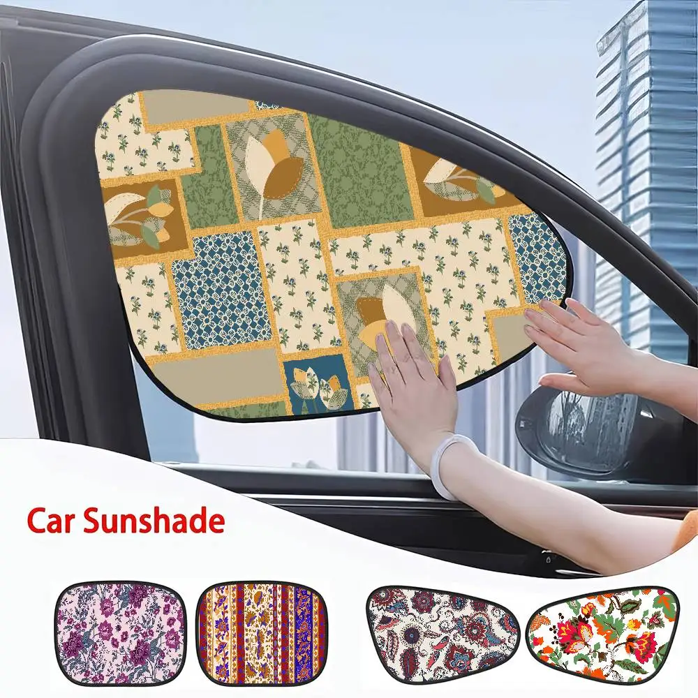 

Солнцезащитный козырек на окно автомобиля в стиле ретро в этническом стиле — защита от ультрафиолета, электростатическая адсорбция, универсальная детская занавеска