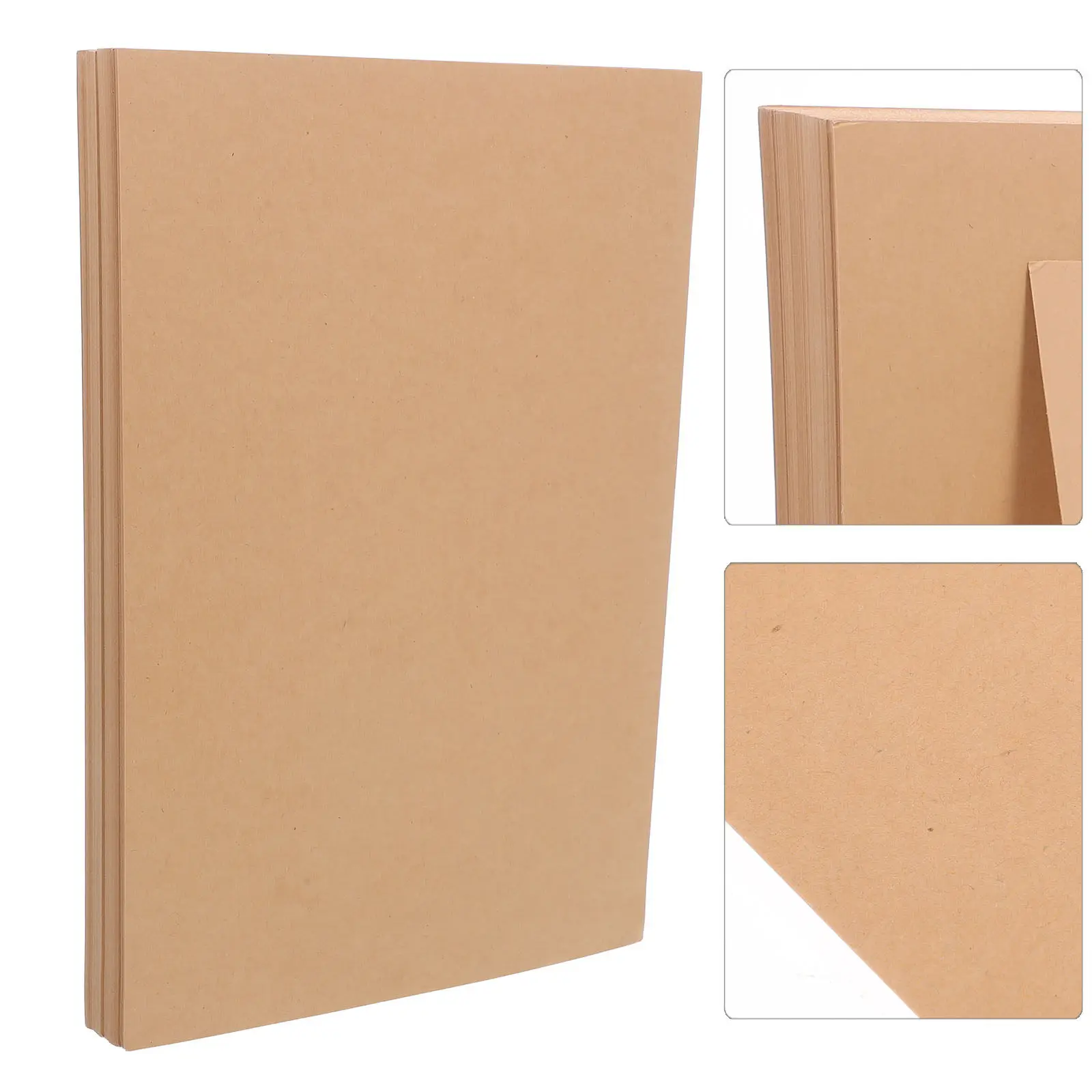 

100 Sheets Brown Kraft Paper Card Stock Paper for Handmade Invitations Greeting Cards Painting Craft Scrapbooking