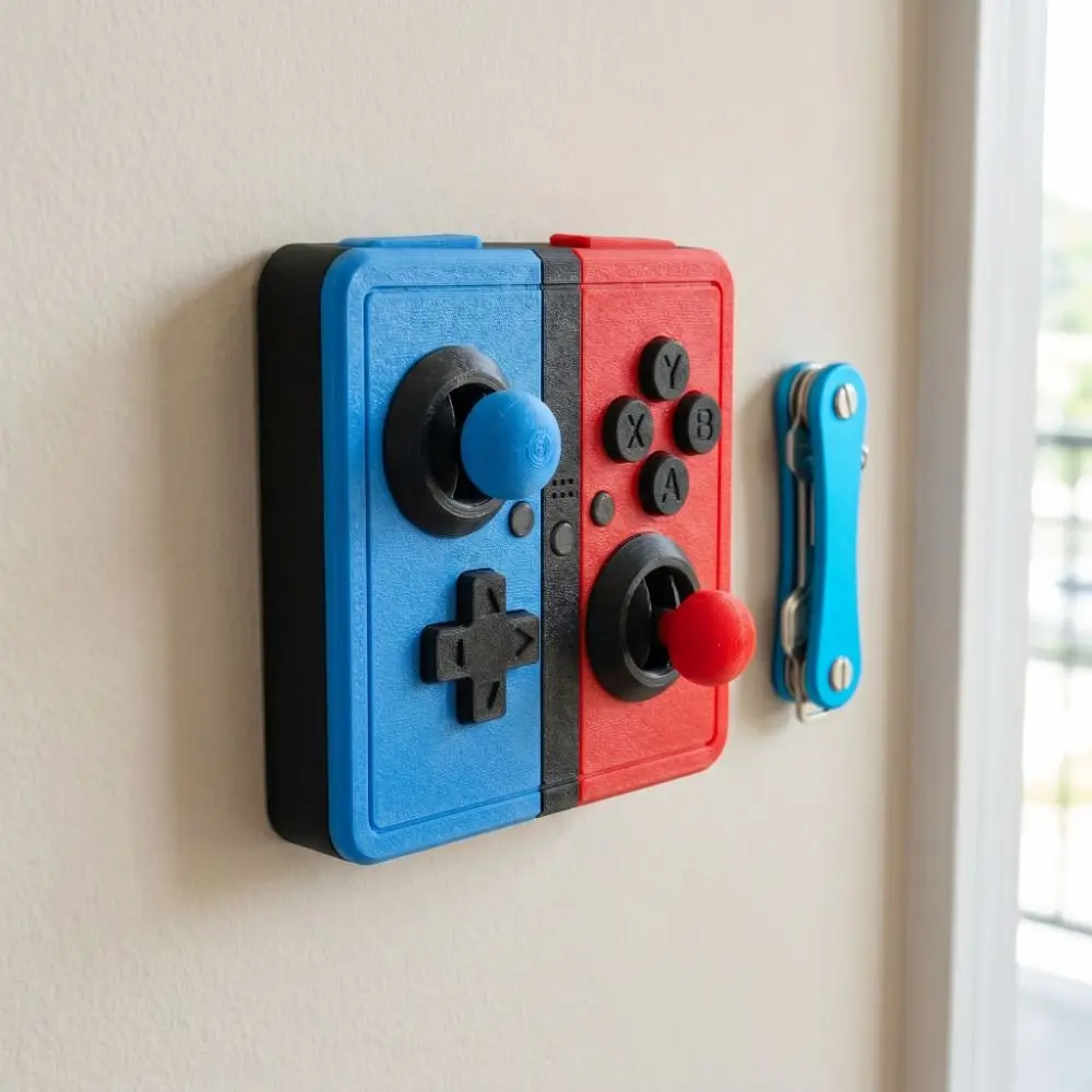 Creative Light Switch Guard Covers Retro Arcade Games Self-Adhesive Joystick Switch Stickers Removable Decorative