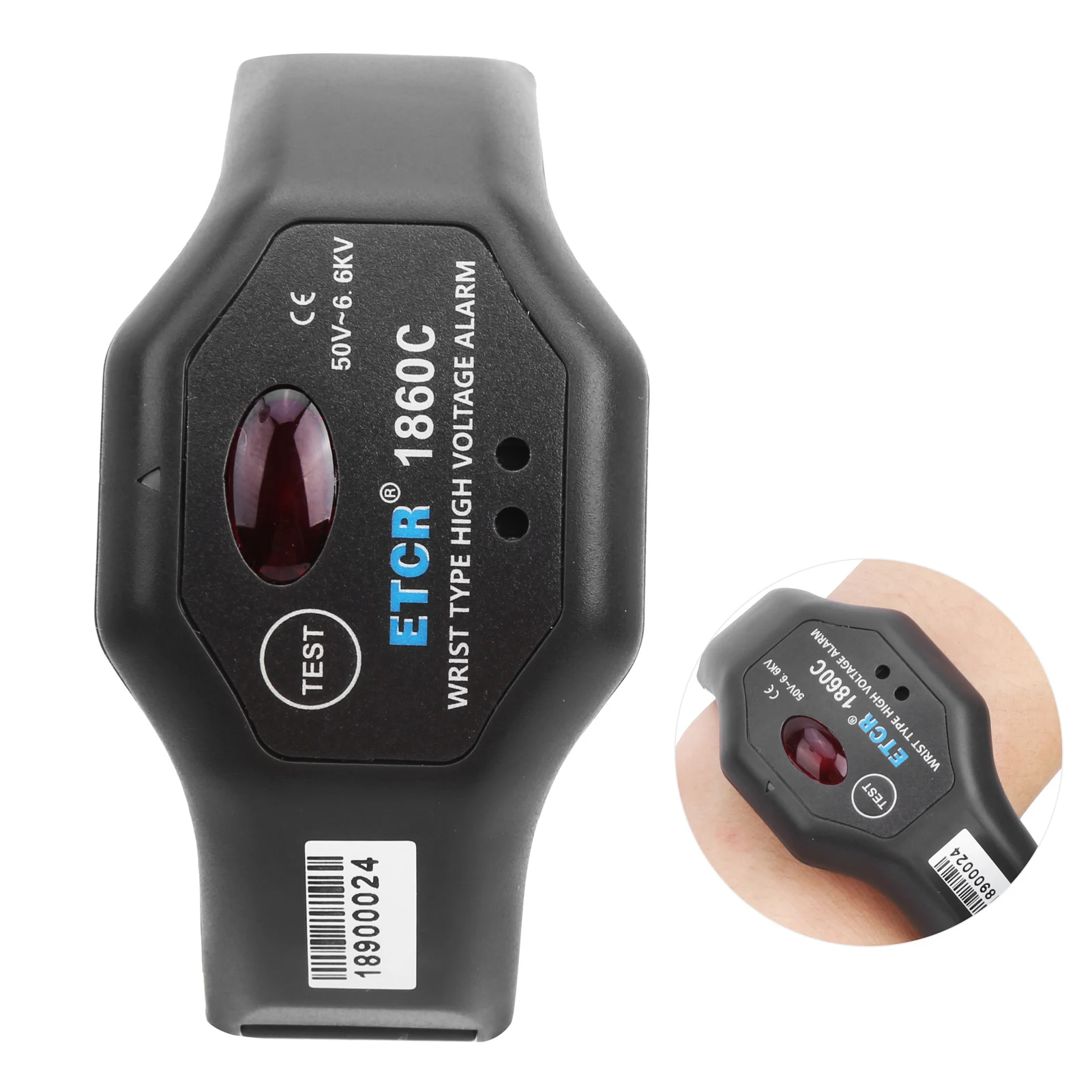 Alarm Tegangan Tinggi ETCR‐1860C 50V‐6,6KV Detektor Tegangan Tinggi dengan Alarm Tipe Pergelangan Tangan Alarm Tegangan Tinggi Detektor Tegangan Tinggi