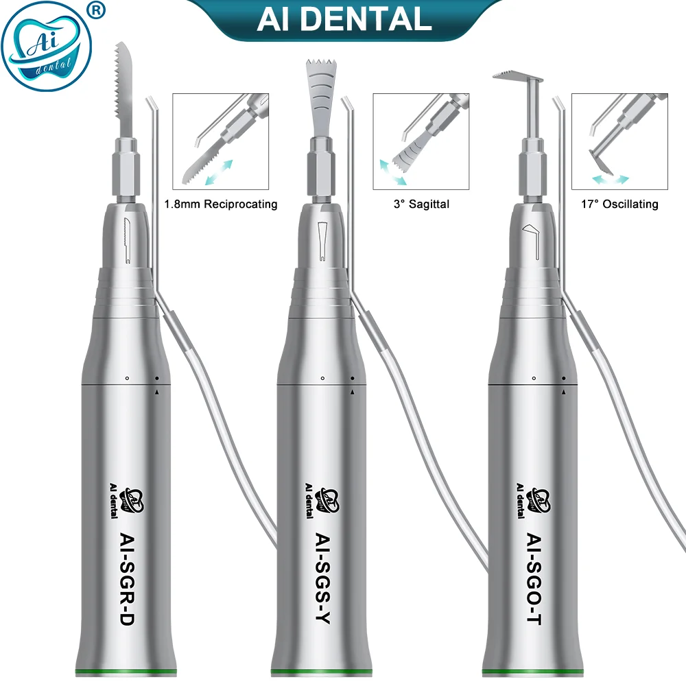 Dental Surgery Micro Saw Handpiece SGR-D T Y 3:1 Reduction 1.8mm Reciprocating Hand Piece With External Spray Nozzle Non-Optic