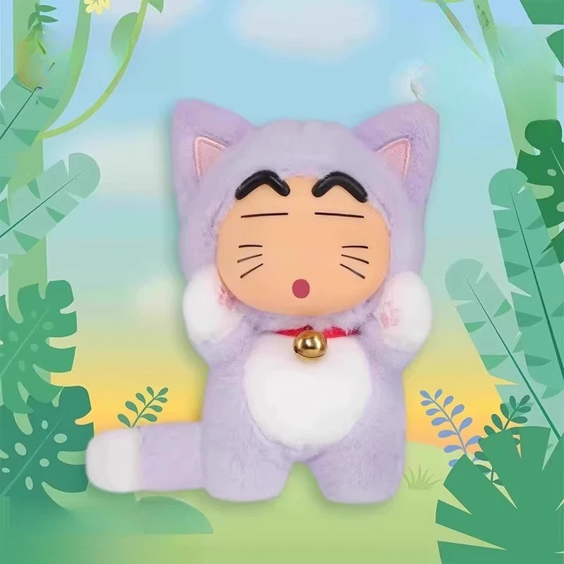 Crayon Shin chan grande queue série vinyle poupée en peluche pendentif poupée mignonne jeu à la mode boîte aveugle modèle jouet Collection poupée cadeaux