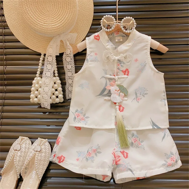 

Girls Clothing Sets Summer 2024 Children Cotton Shirts Shorts 2pcs Princess Suit For Baby Tracksuits Kids Outfits Toddler 5 6 7Y