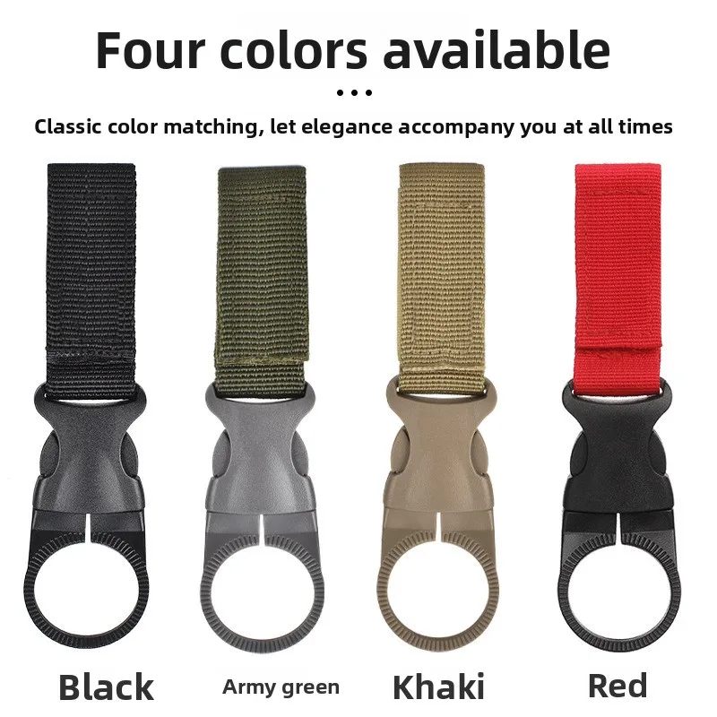Gurtband-Wasserflaschenhalter Kletterkarabiner Gürtel-Rucksack-Aufhänger Haken-Clip Multifunktionaler Wasserflaschen-Nylon-Schnallen-Clip – Detail 6